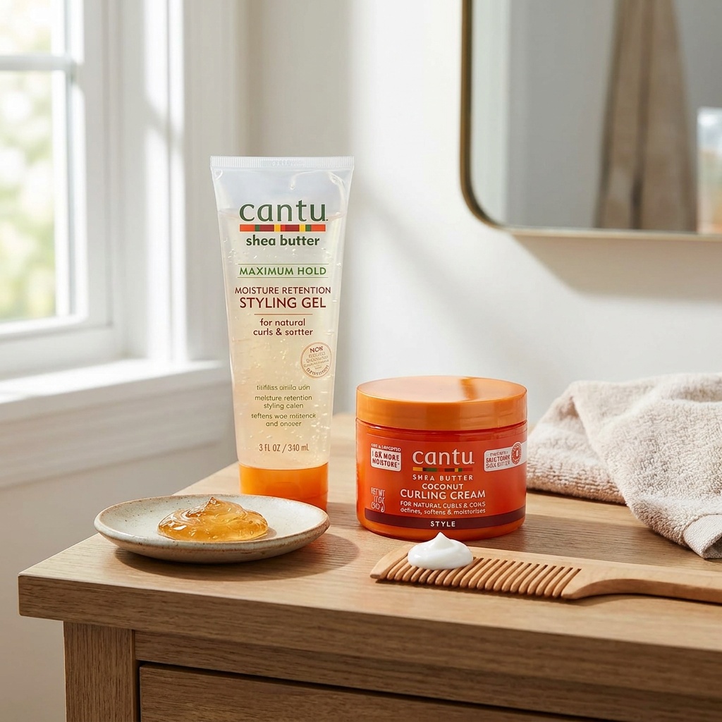 Qué esperar de una crema capilar CANTU frente a un gel: brillo, definición y duración