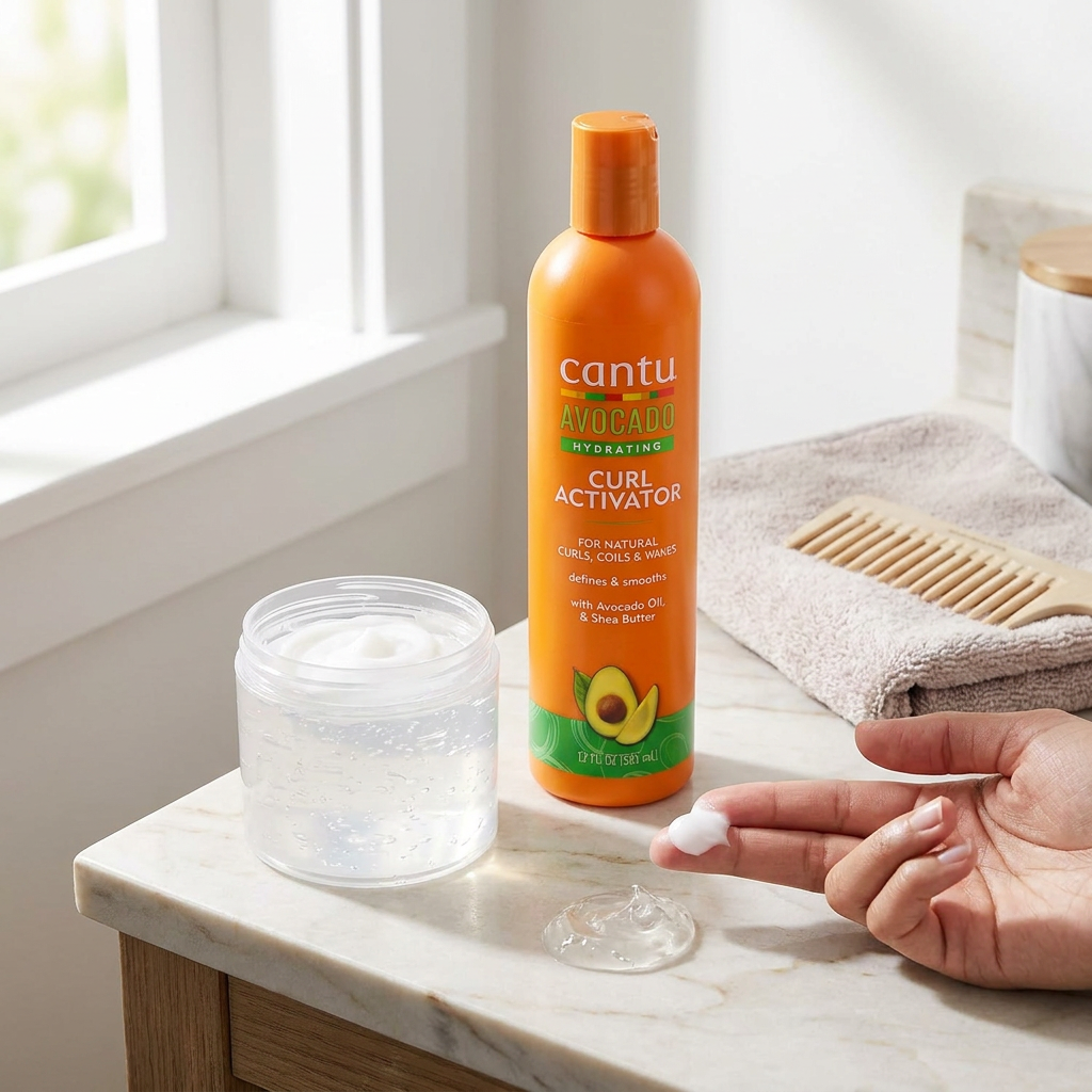 Crema de rizos Cantu frente a gel y otras texturas: cuándo cambia el resultado